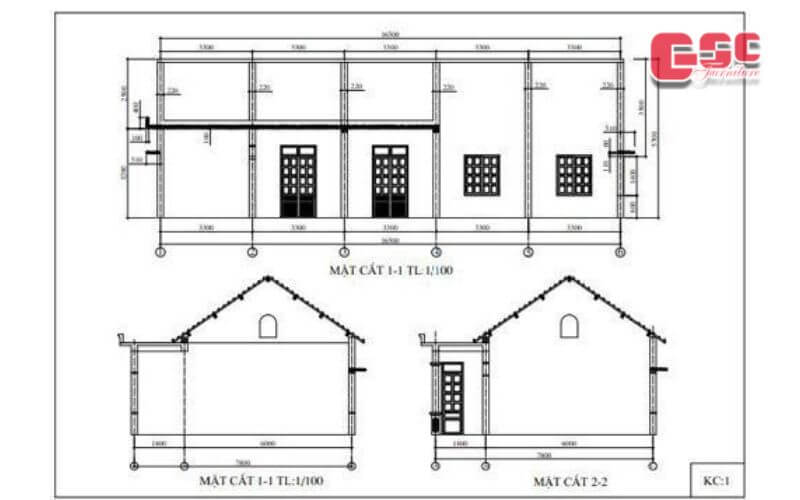 Kinh nghiệm thiết kế nhà văn hoá thôn, xã có bản vẽ thực tế 9 Bản vẽ cơ bản thiết kế nhà văn hóa thôn, xã