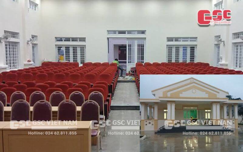 Kinh nghiệm thiết kế nhà văn hoá thôn, xã có bản vẽ thực tế 14 Hội trường nhà văn hóa xã Sơn Tân, tỉnh Hà Tĩnh