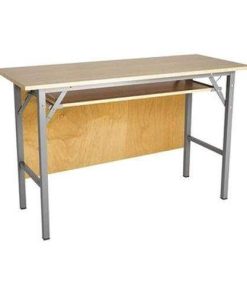 Bàn gấp chân sắt 1m8*0.5m BOV-1805BC, Vân Gỗ