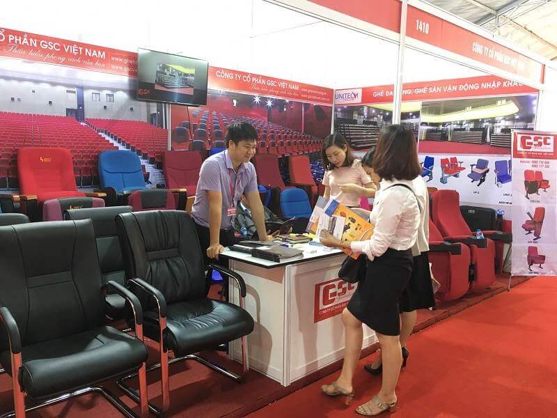 Thăm quan gian hàng ấn tượng của GSC Việt Nam tại Hội chợ Vietbuild 2018