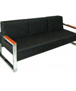 Ghế Sofa văn phòng SF80-3, da đen