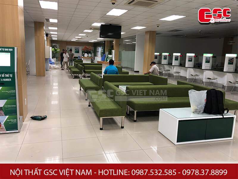 Dự án bộ bàn ghế sofa văn phòng tại ngân hàng Vietcombank TP.HCM