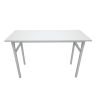 Bàn gấp chân sắt 1m4x0.7m BOV-1407, Màu Ghi