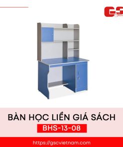 Bàn học liền giá sách BHS-13-08