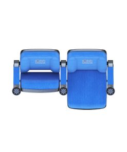 Ghế sử dụng tay nhựa chuyên dụng có trang bị khay đựng cốc, tay nhựa có thể xoay gọn 90 độ để tạo sự thoải mái trong quá trình thao tác. Tay nhựa có một phần bọc vải trang trí tạo sự sang trọng và êm ái trong quá trình sử dụng.