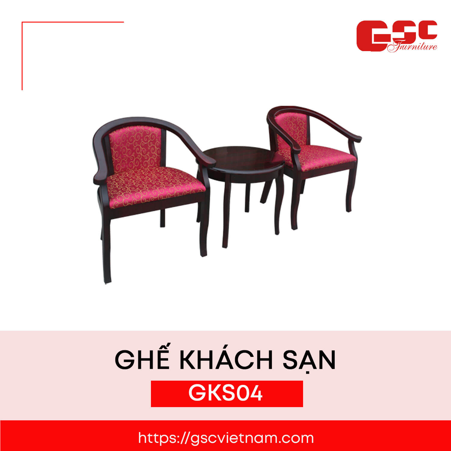 Ghế khách sạn Hòa Phát GKS04, Acacia