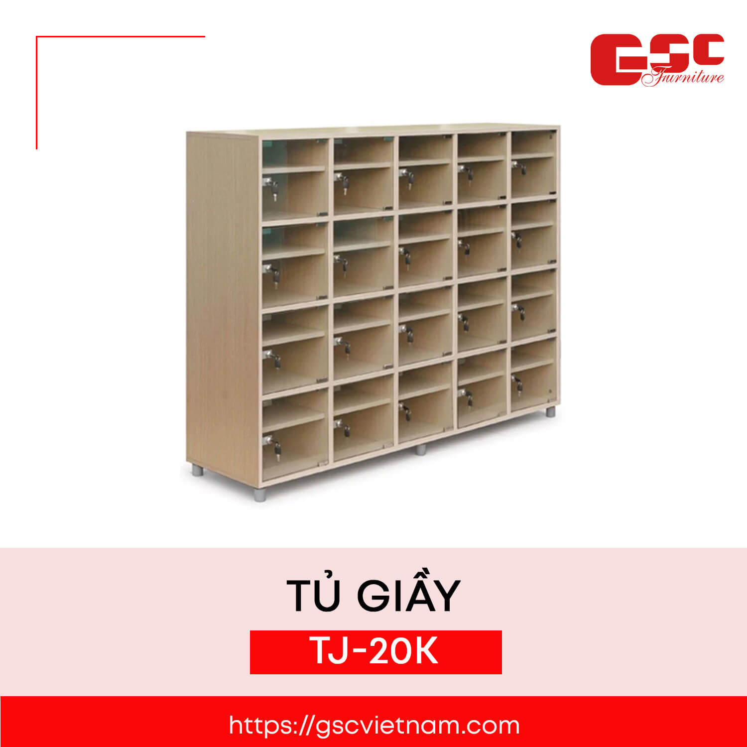 Tủ giầy TJ-20K Có khóa