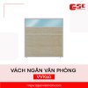 Vách ngăn khung nhôm bọc gỗ VVK60