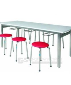 Bàn ăn khu công nghiệp BA01-16, khung Inox