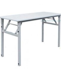 Bàn gấp chân sắt 1m4x0.5m BOV-1405, Màu Ghi