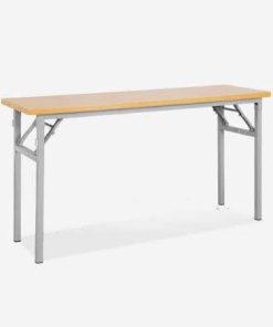 Bàn gấp chân sắt 1m4x0.7m BOV-1407, Vân Gỗ