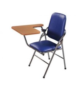 Ghế gấp khung thép G04B,chân mạ, bàn gỗ tự nhiên