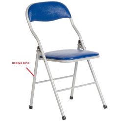 Ghế gấp khung thép G11, khung Inox