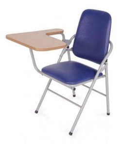 Ghế khung thép G04B,chân sơn, bàn gỗ Melamine