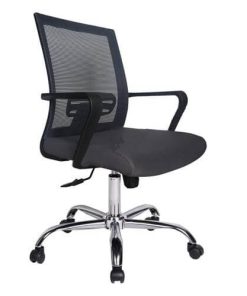 Ghế lưới nhân viên cao cấp GL117, Chân Mạ