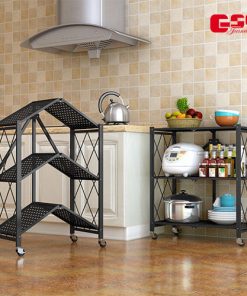 KỆ THÉP ĐỂ ĐỒ ĐA NĂNG 3 TẦNG CÓ BÁNH XE