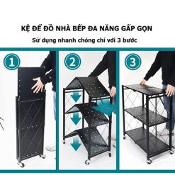 KỆ SẮT 3 TẦNG ĐA NĂNG GẤP GỌN 2 KỆ SẮT 3 TẦNG ĐA NĂNG GẤP GỌN