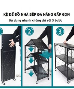 KỆ SẮT 3 TẦNG ĐA NĂNG GẤP GỌN
