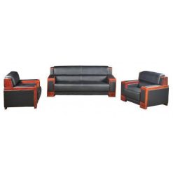 Ghế sofa văn phòng SF23, Da đen