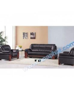 Ghế sofa văn phòng SF03, da đen