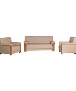 Ghế sofa văn phòng SF33, Da Đen