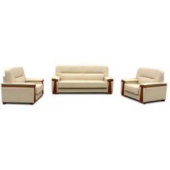 Ghế sofa văn phòng SF34, da đen
