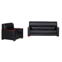 GHẾ SOFA VĂN PHÒNG SF35, DA ĐEN