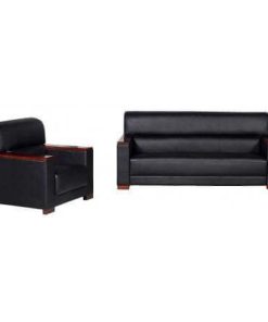 GHẾ SOFA VĂN PHÒNG SF35, DA ĐEN