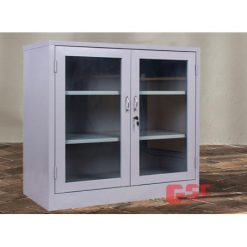 Tủ sắt văn phòng 2 cánh kính TSG-K2T