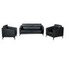 GHẾ SOFA VĂN PHÒNG SF702, DA ĐEN