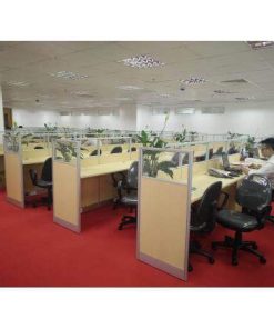 Vách ngăn gỗ kính VGK05