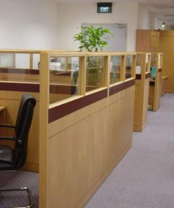 VÁCH NGĂN GỖ KÍNH VGK06