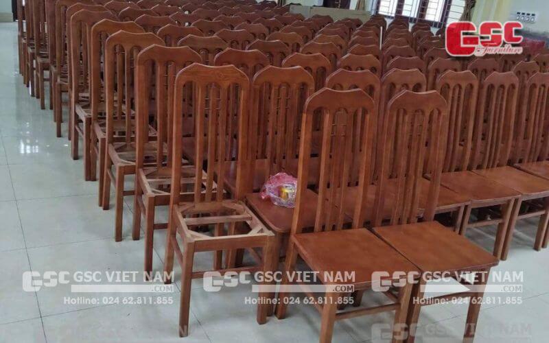 Dự án hội trường tại Nhà văn hóa TDP Số 3 Bắc Giang 1 Công trình được đầu tư 146 chiếc ghế gỗ hội trường
