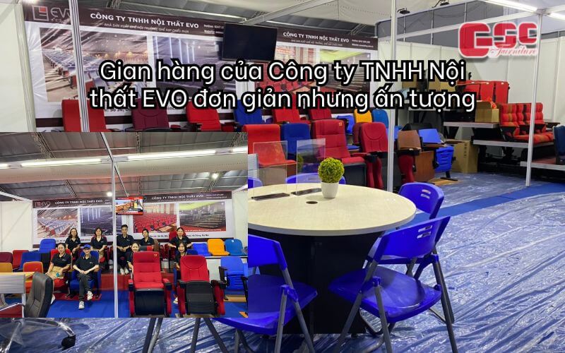 Top 30 ý tưởng thiết kế gian hàng hội chợ triển lãm đẹp nhất 2 Gian hàng của Công ty TNHH Nội thất EVO đơn giản và ấn tượng