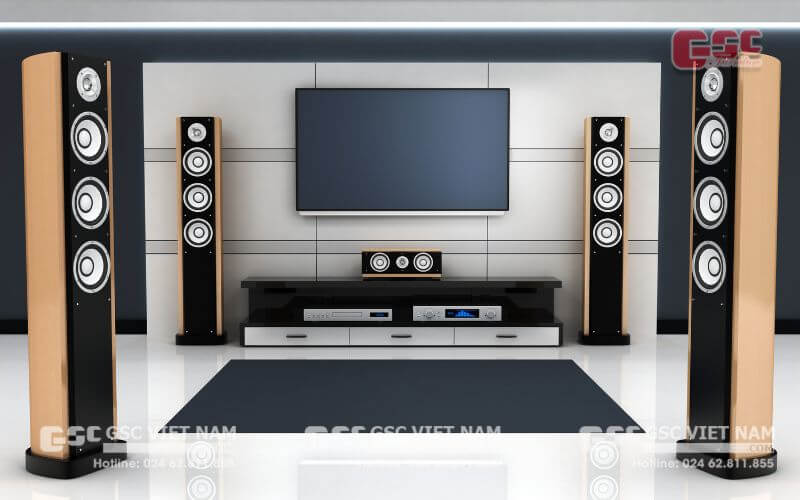 Kinh nghiệm thiết kế phòng xem phim gia đình đơn giản 4 Hệ thống âm thanh - ánh sáng rất quan trọng