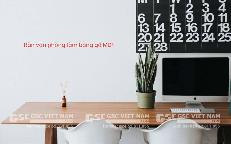 Bàn văn phòng làm bằng gỗ MDF