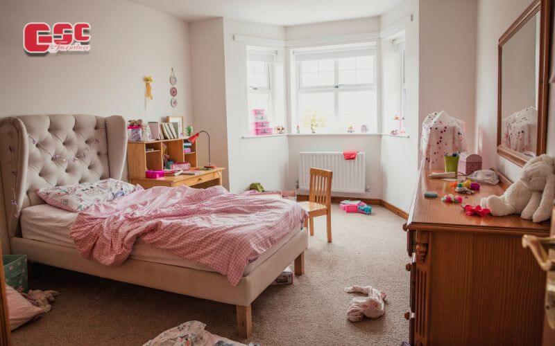 Bố trí phòng ngủ màu sắc nữ tính giúp trẻ tạo lập tính cách riêng ngay từ nhỏ