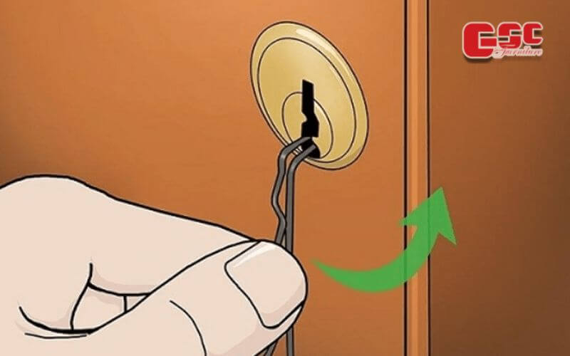 "Thủ thuật" mở két sắt Hòa Phát khi mất chìa, quên mật khẩu 8 Dùng sợi thép để phá khóa