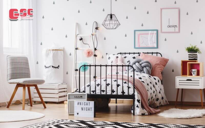 Họa tiết giọt mưa, mi mắt cho phòng ngủ rất được ưa chuộng hiện nay