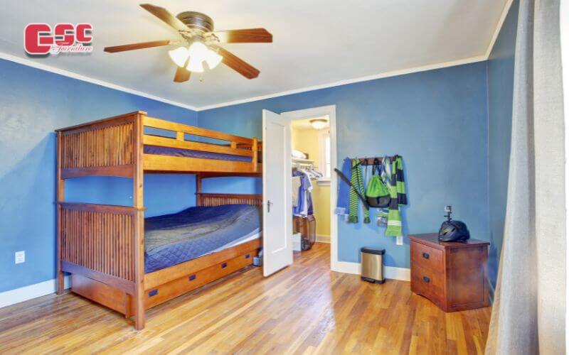 Phòng ngủ màu xanh dương giúp trẻ năng động hơn