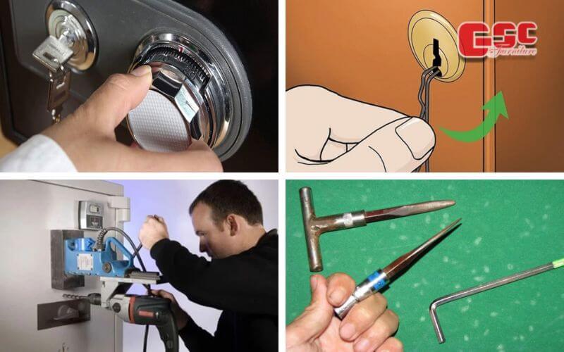 Thủ thuật mở két sắt Hòa Phát khi mất chìa