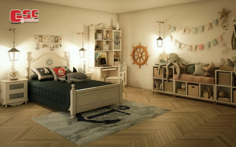 Ý tưởng trang trí phòng ngủ cho bé trai cần đơn giản, ít màu mè