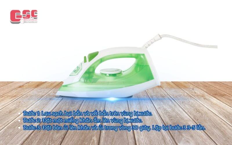 Mẹo xử lý sàn gỗ bị phồng, xước, kêu ọp ẹp, hở khe 5 Các bước xóa vết xước trên sàn gỗ bằng bàn ủi
