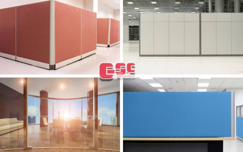 Các loại vách ngăn văn phòng bằng nhựa phổ biến