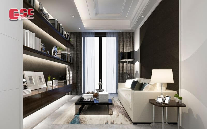 Thiết kế nội thất nhà ống tiết kiệm chi phí, diện tích 11 Chọn bộ nội thất thông minh sẽ giúp tiết kiệm không gian phòng khách