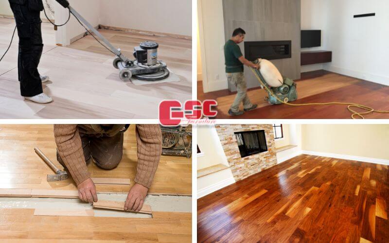 Mẹo xử lý sàn gỗ bị phồng, xước, kêu ọp ẹp, hở khe