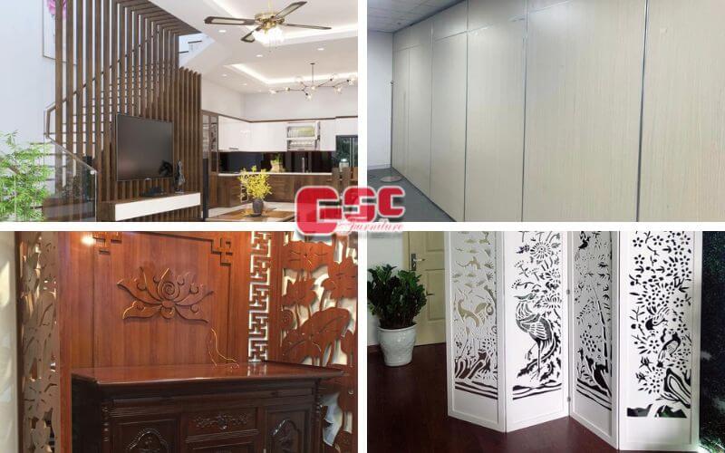 Kích thước vách ngăn gỗ công nghiệp kèm báo giá