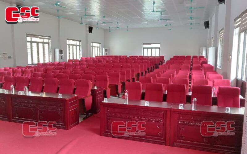 Toàn cảnh hội trường UBND xã Nguyễn Huệ tỉnh Quảng Ninh