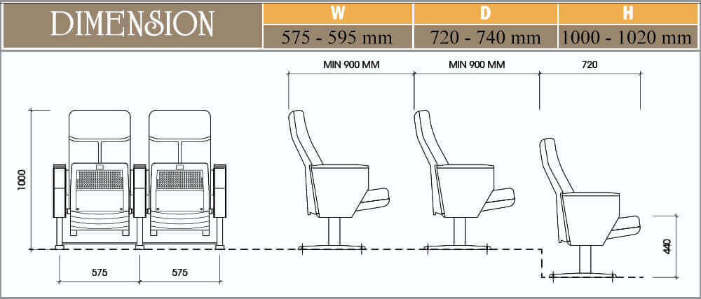 Ghế hội trường EVOSeating EVO6601M