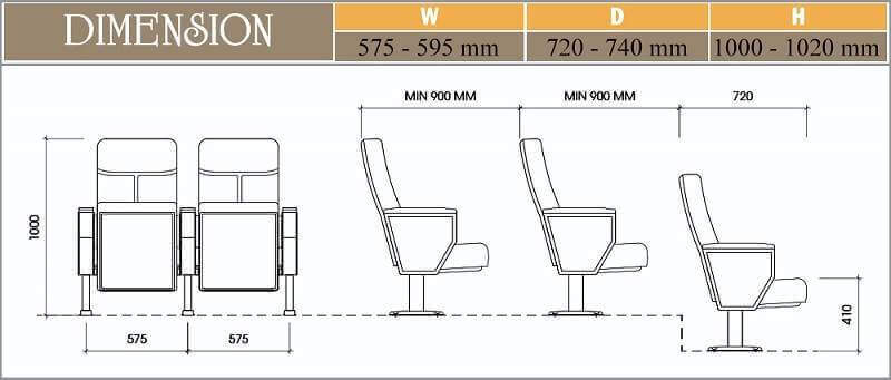 Ghế hội trường EVOSeating EVO7601